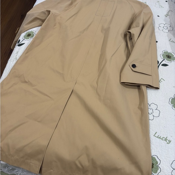 NW Burberry Women Car Cotton Coat Jacket Sz US 10 UK 12 EU 44 Color FLAX (beige) - Picture 9 of 13